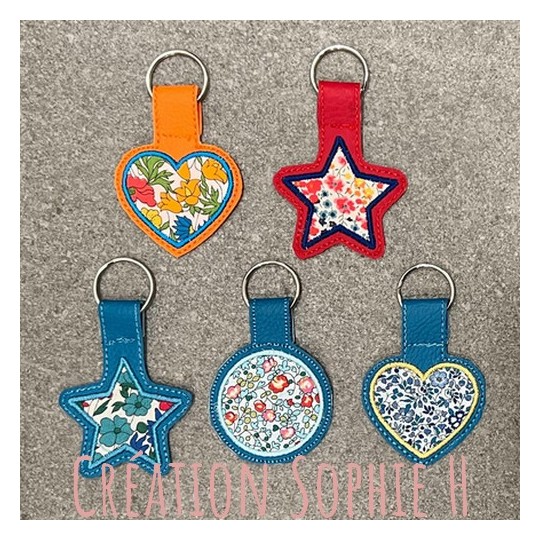 Motif de broderie machine porte clés